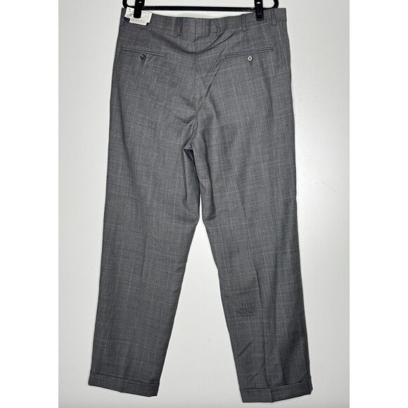 New Hart Schaffner Marx Comfort Plus Wool Pleated Dress Pants Men's Size 38 x 32 - Picture 8 of 9